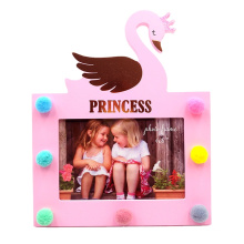 Swan Princess Linda moldura de madeira para meninas
